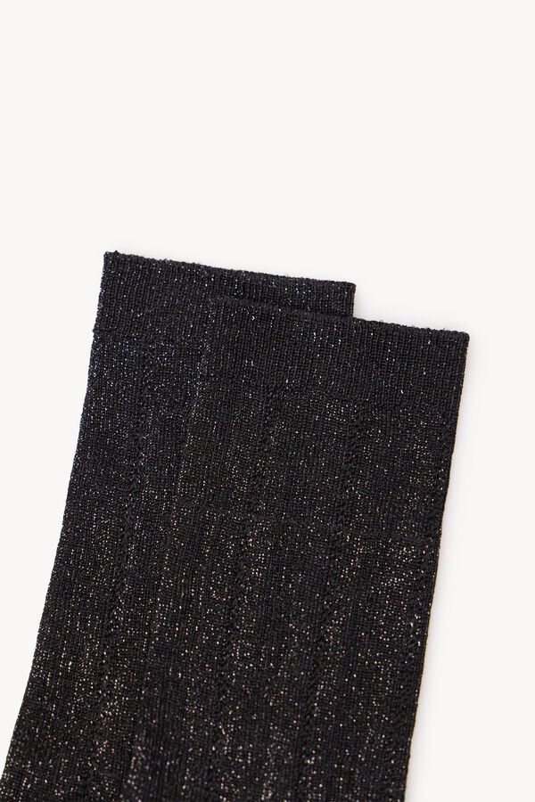 Hoss Intropia Naima. Calcetines lurex Negro