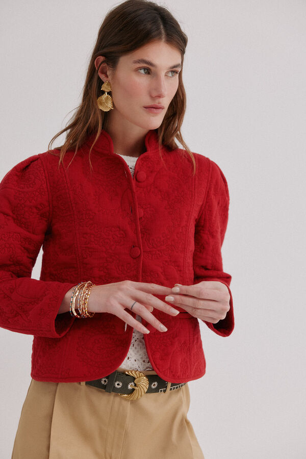 Hoss Intropia Elisa. Chaqueta acolchada corta rojo