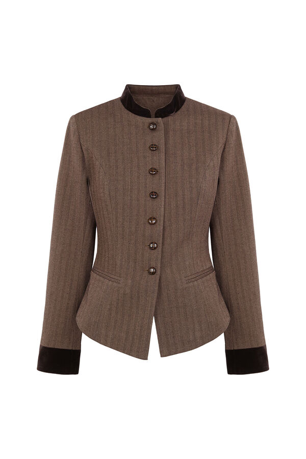 Hoss Intropia Emily. blazer entallada Marron