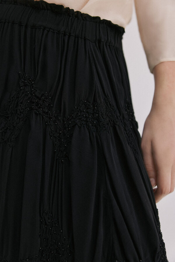 Hoss Intropia Romelia. Falda bordada Negro