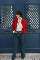 Hoss Intropia Francia. Chaqueta austriaca rojo