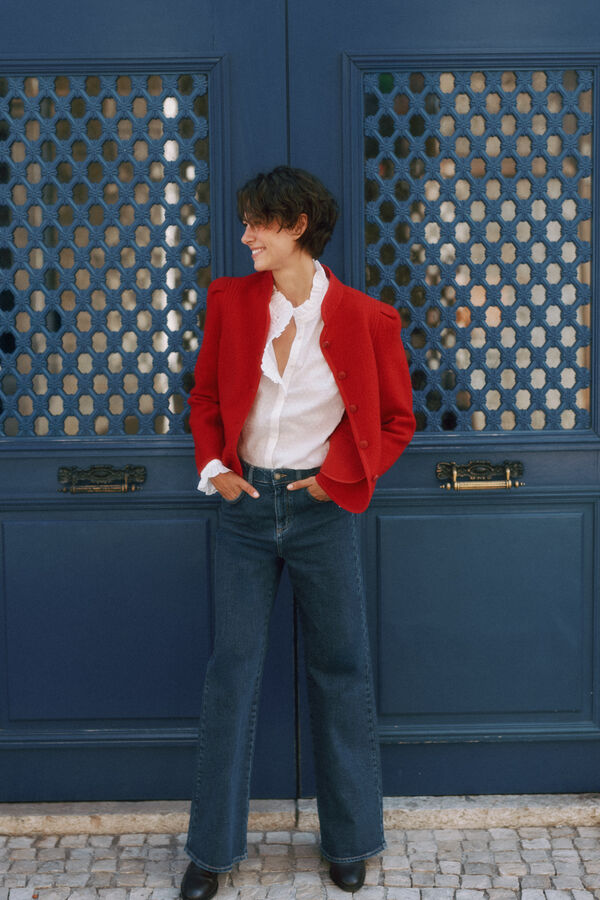 Hoss Intropia Francia. Chaqueta austriaca rojo