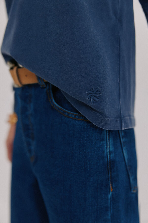 Hoss Intropia Mabel. Camiseta efecto lavado Azul marino