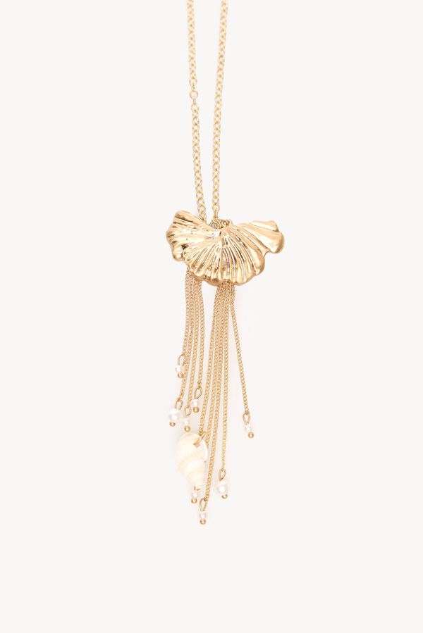 Hoss Intropia Neisa. Collar largo moneditas Dorado