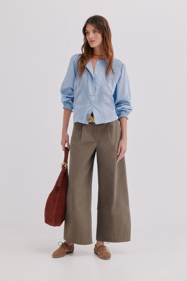 Hoss Intropia Caelia. Blusa flu&iacute;da Azul