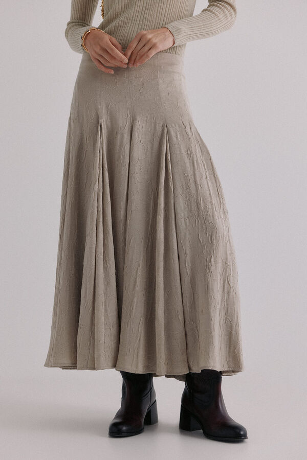 Hoss Intropia Rosa. Falda godets Gris