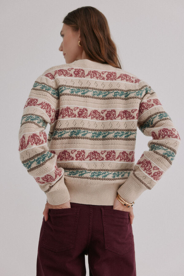 Hoss Intropia Irene. Jersey calado Multicolor