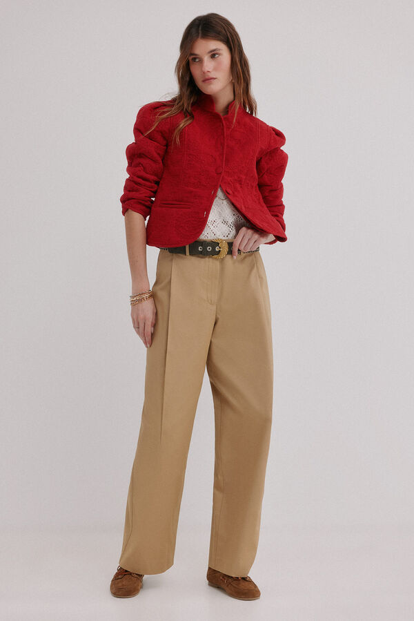 Hoss Intropia Elisa. Chaqueta acolchada corta rojo