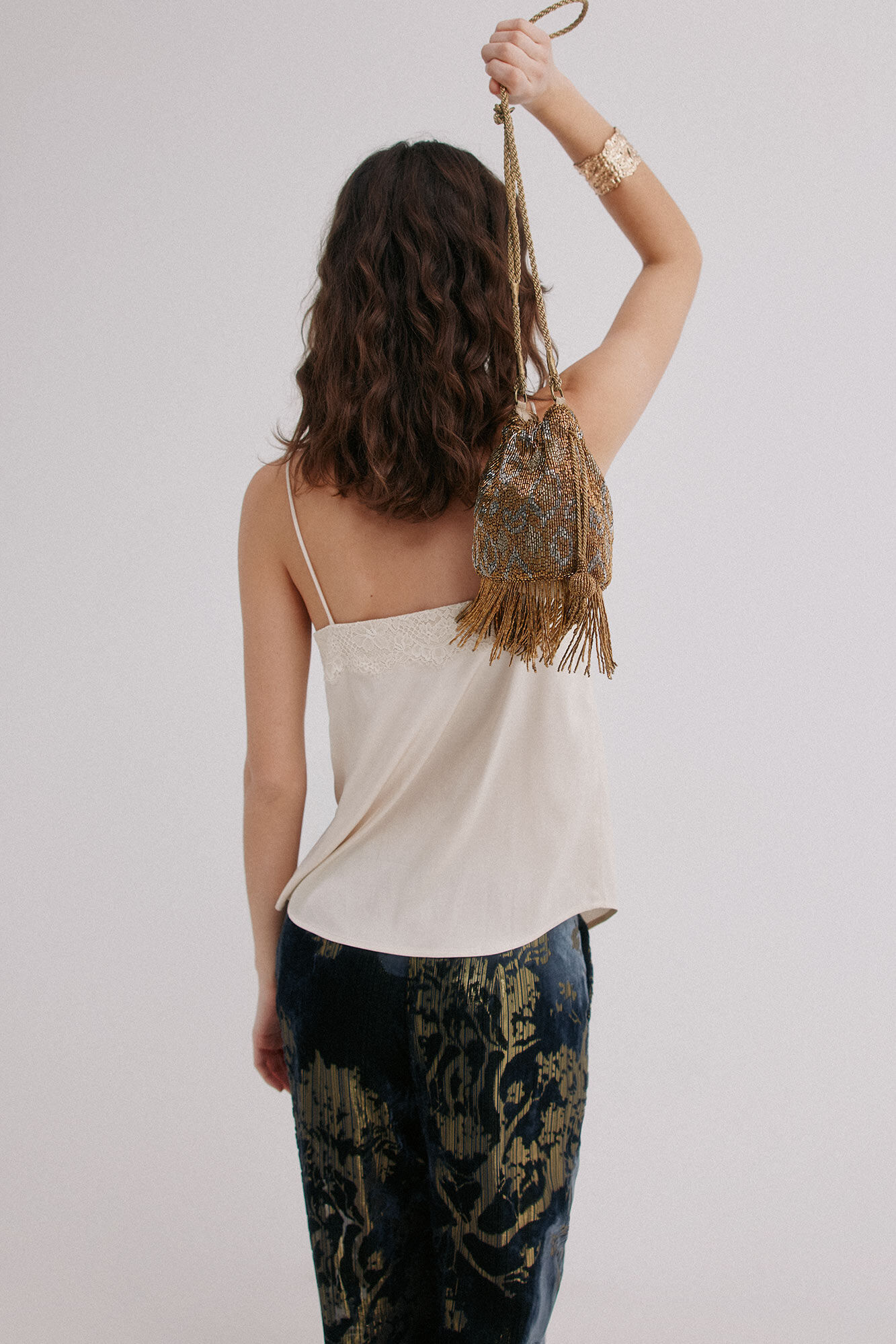 Hoss Intropia Nara. Bolso de abalorios