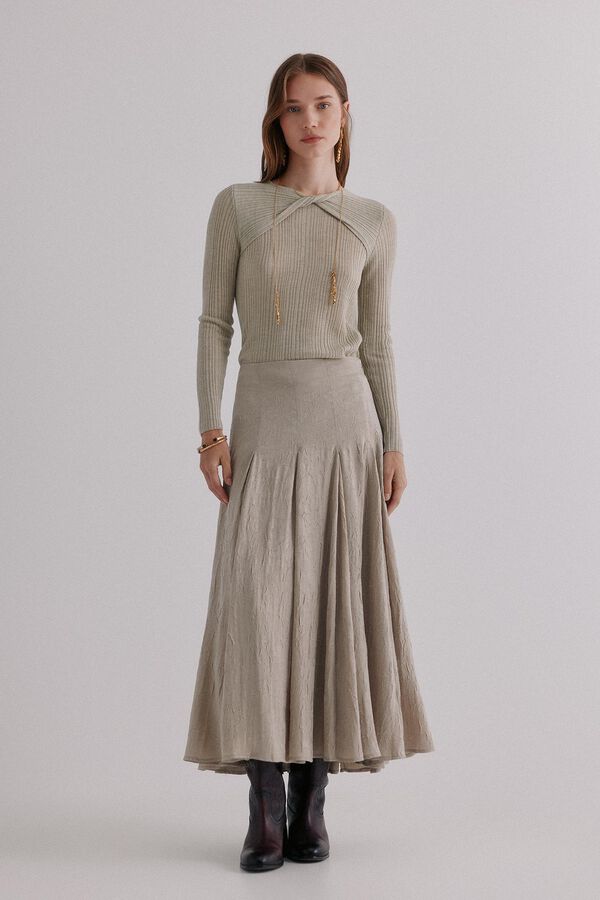 Hoss Intropia Nabila. Top con detalle de nudo Verde