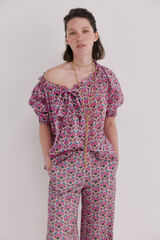 Hoss Intropia Camille. Blusa floral Rosa