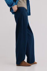 Hoss Intropia Praisa. Pantal&oacute;n de espiga Azul marino