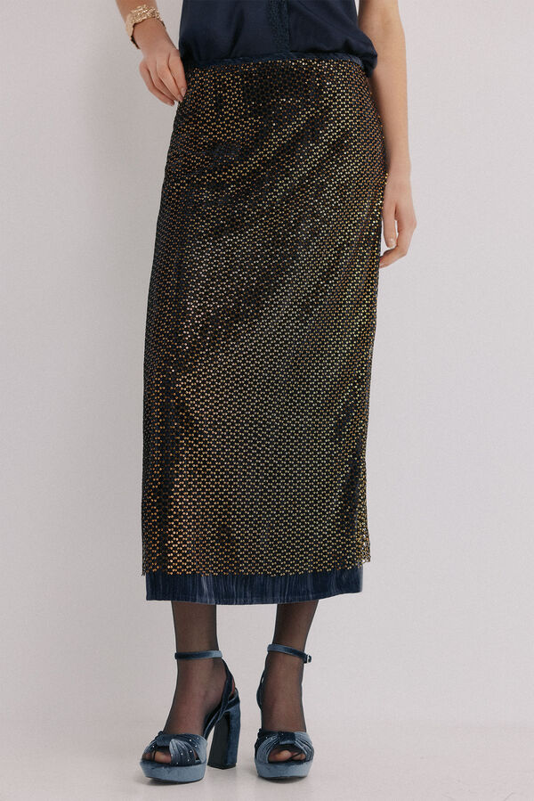 Hoss Intropia Riley. Falda lentejuelas Multicolor