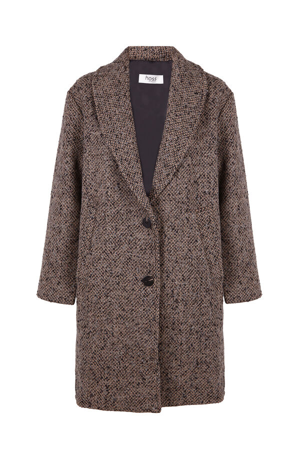 Hoss Intropia F&aacute;tima. Abrigo con solapa Marfil