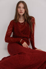 Hoss Intropia Iria. Chaqueta calada rojo