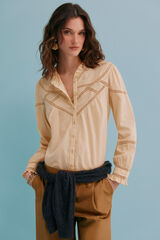 Hoss Intropia Chiara. Blusa rom&aacute;ntica Amarillo