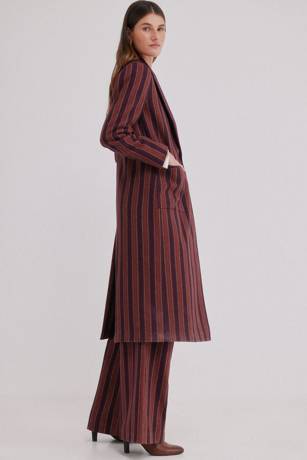 Hoss Intropia Francesca. Levita a rayas Granate