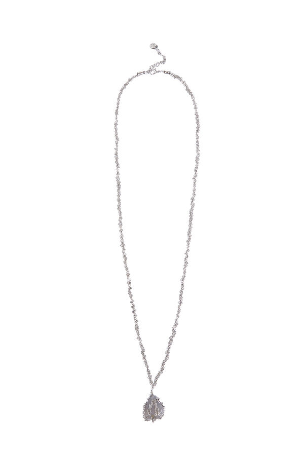 Hoss Intropia Luz. Collar con piedra natural Gris