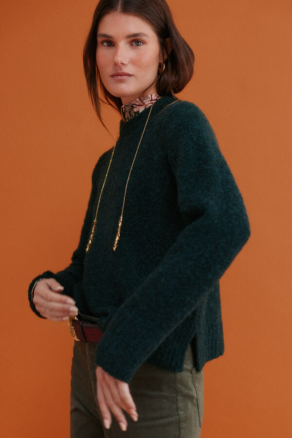 Hoss Intropia Irati. Jersey de boucl&eacute; Verde oscuro