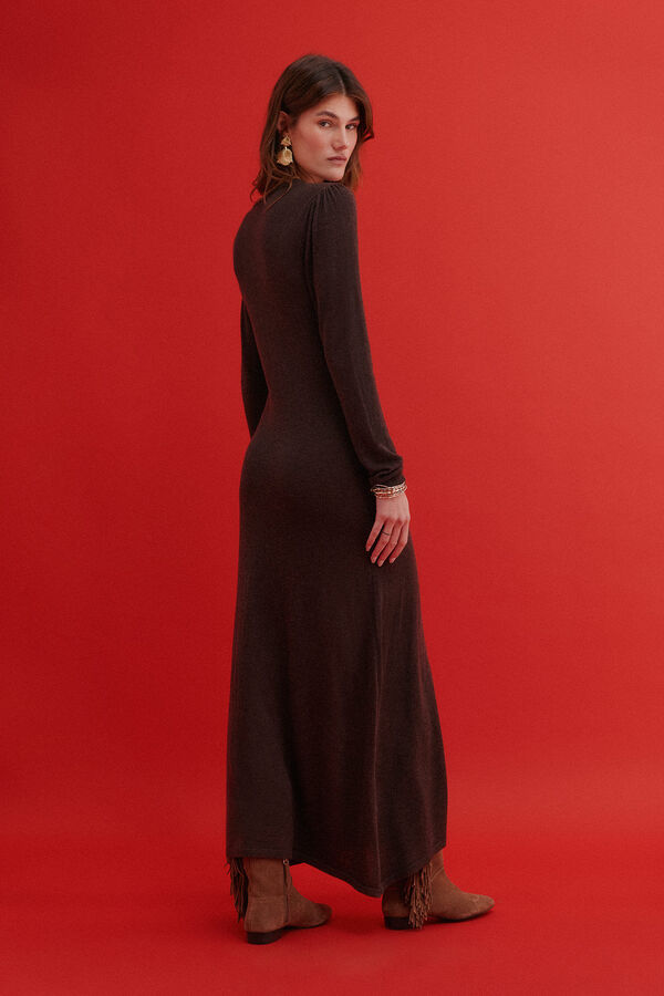 Hoss Intropia Amelie. Vestido de punto Marron oscuro