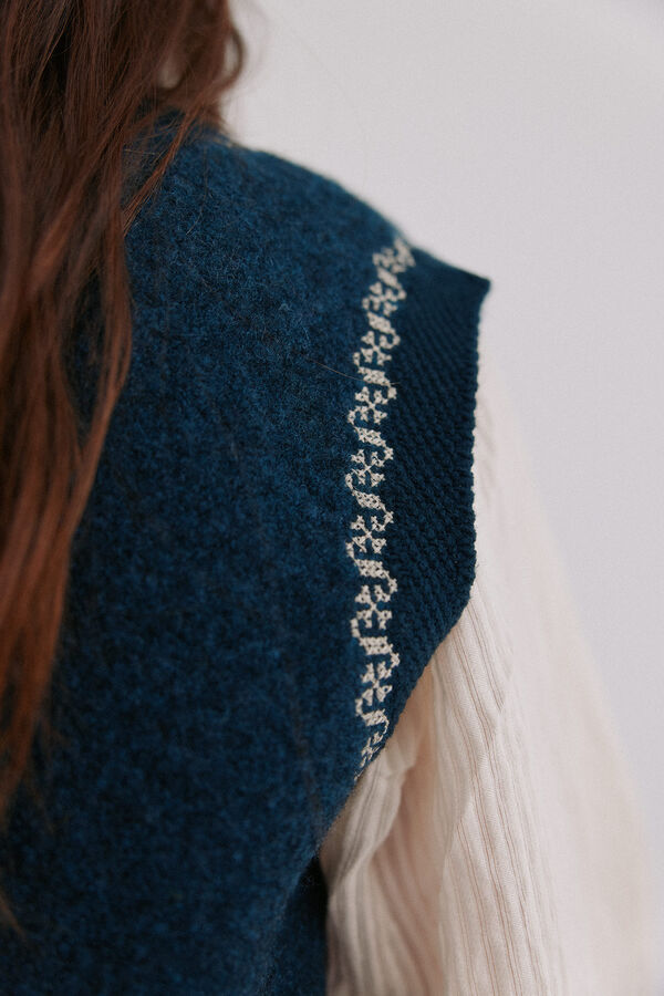 Hoss Intropia Nunzia. Chaleco bordado Azul