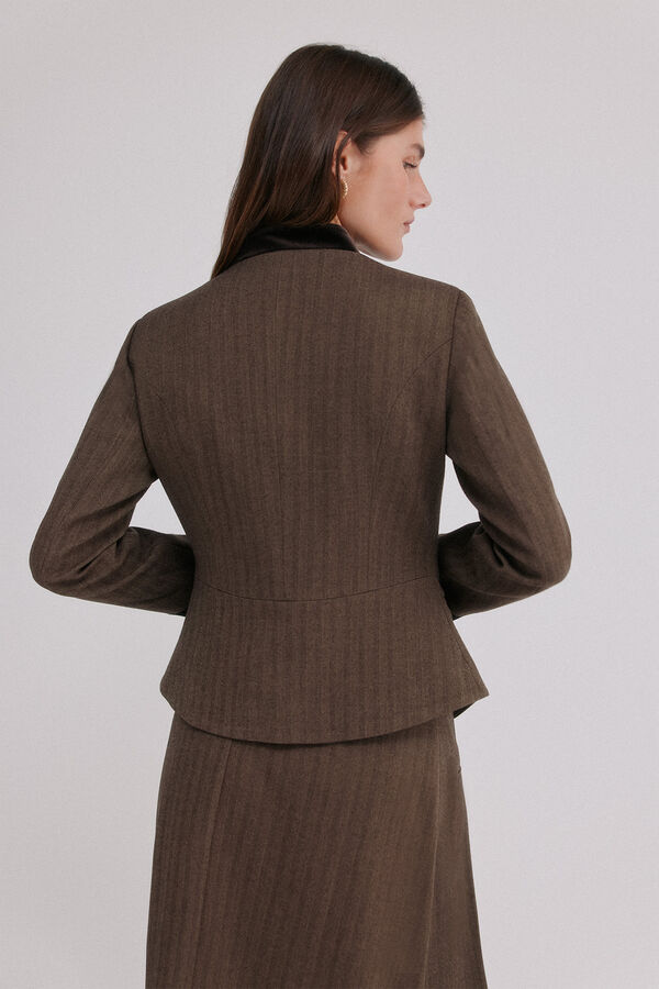 Hoss Intropia Emily. blazer entallada Marron
