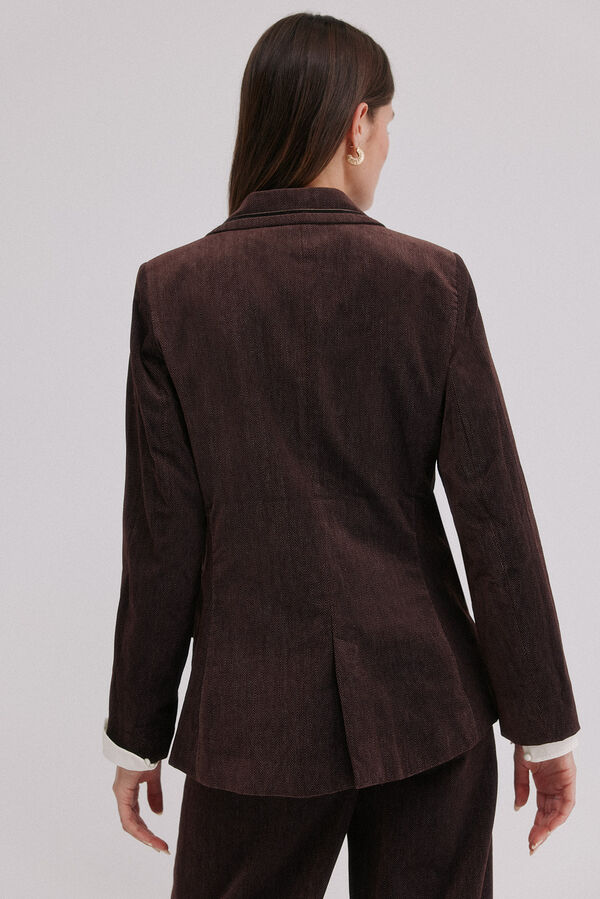 Hoss Intropia Esther. Blazer de pana Marron