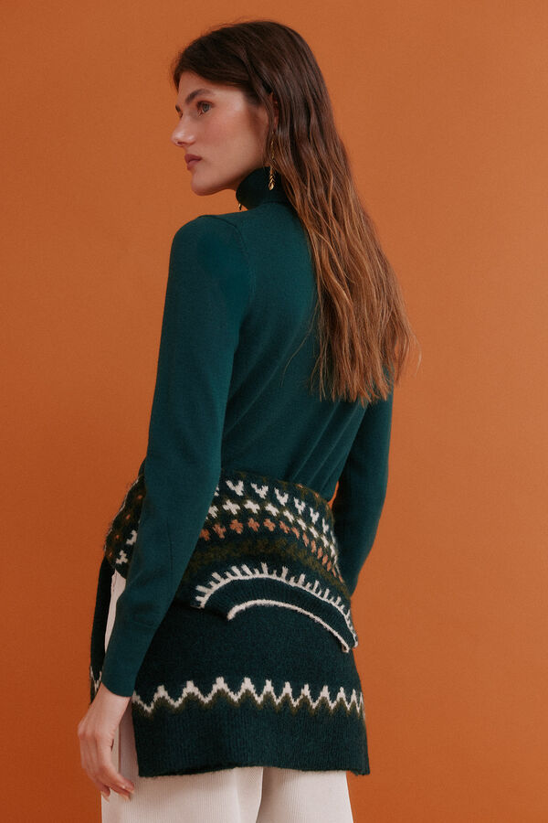 Hoss Intropia Ilse. Jersey cuello vuelto Verde