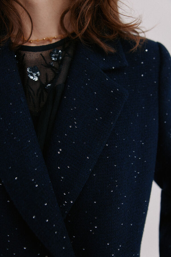 Hoss Intropia Farah. Abrigo cruzado Azul marino