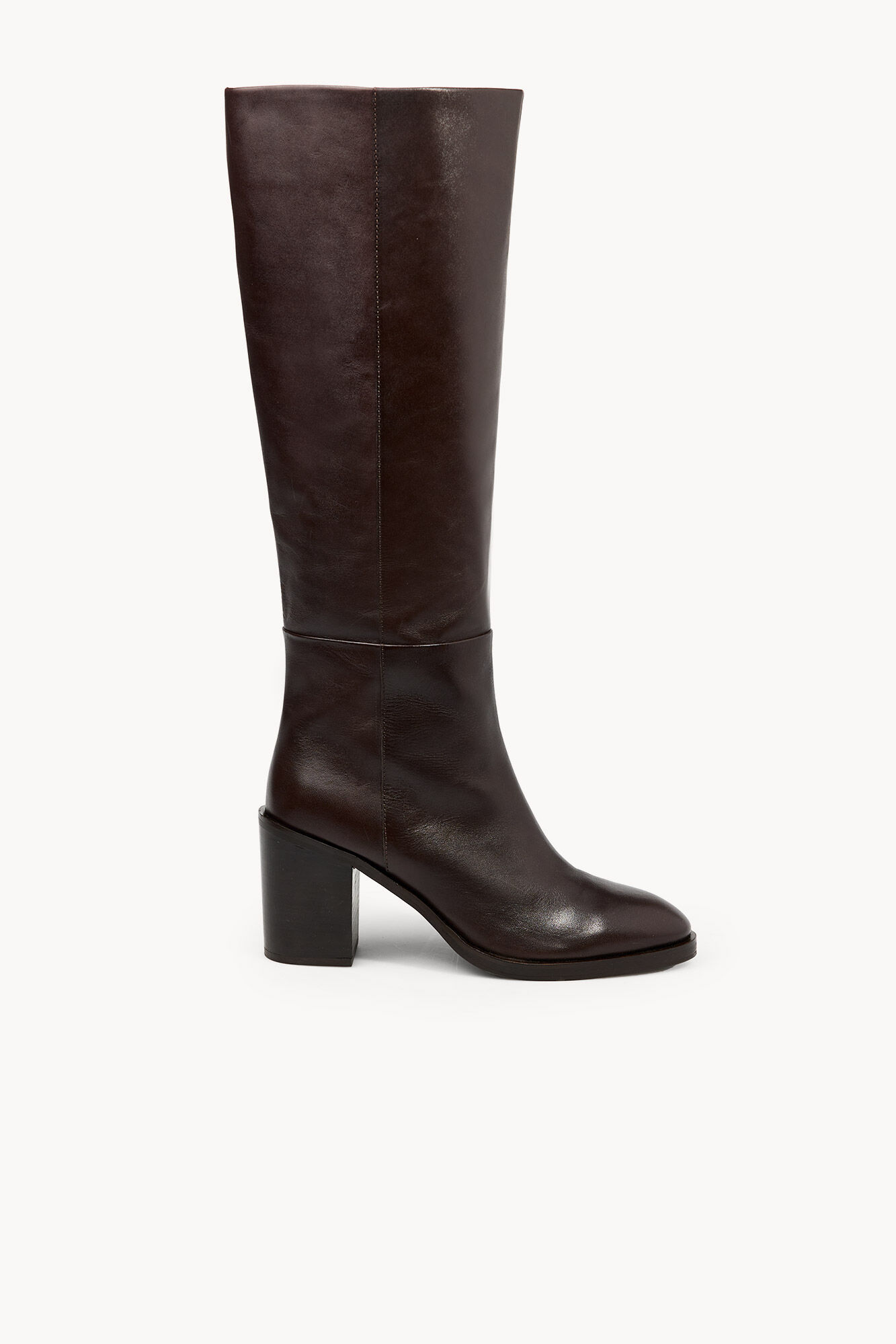 Hoss Intropia Macarena. Bota de piel alta h&iacute;pica