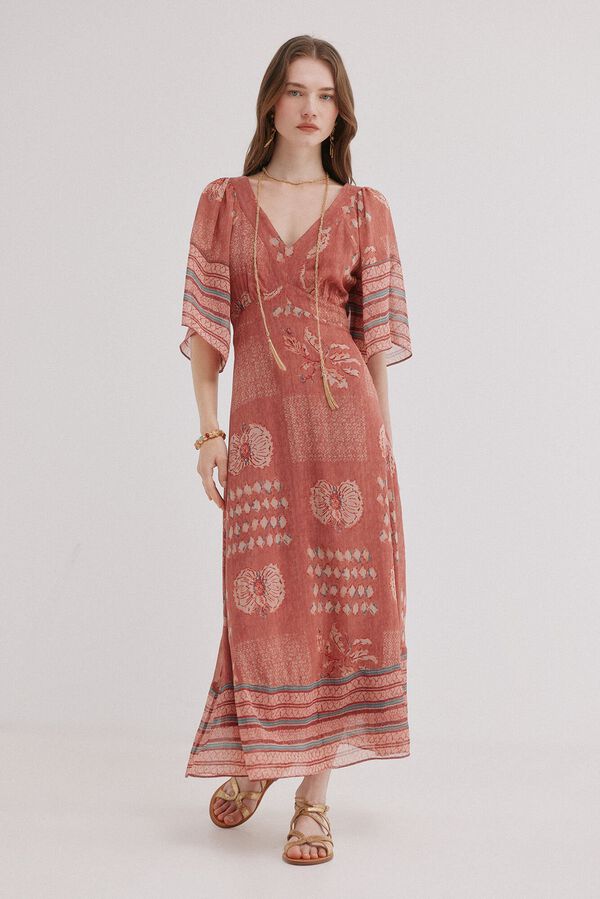 Hoss Intropia Ana. Vestido midi flu&iacute;do Multicolor