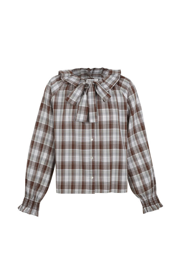 Hoss Intropia Celsa.Blusa cuadros Azul