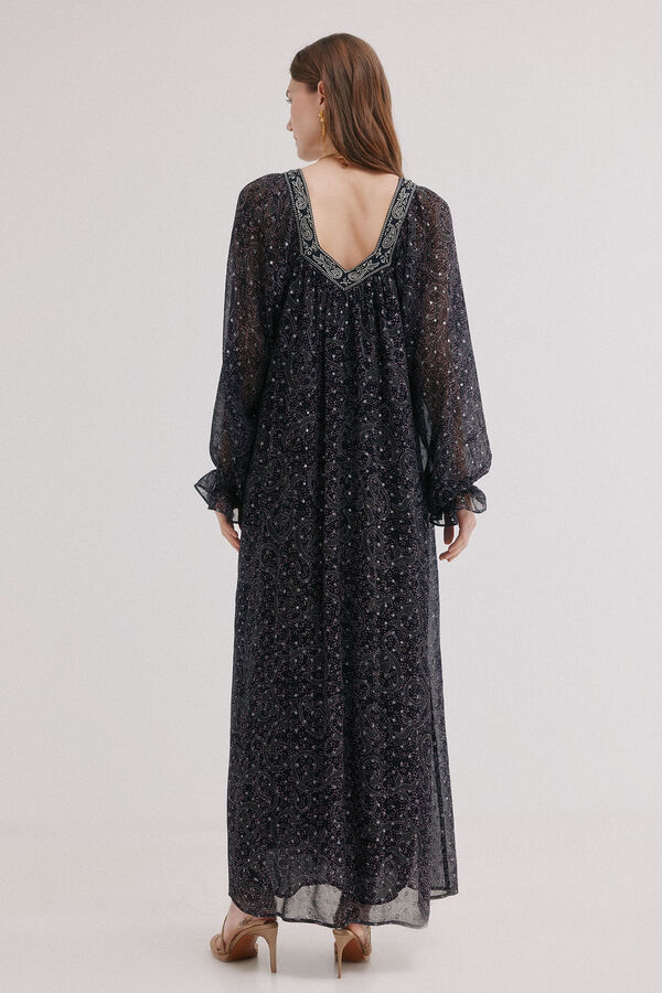 Hoss Intropia Aitana. Vestido con bordado Morado
