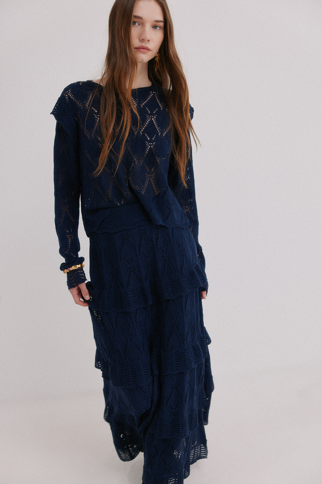 Hoss Intropia Renata. Falda midi tricot