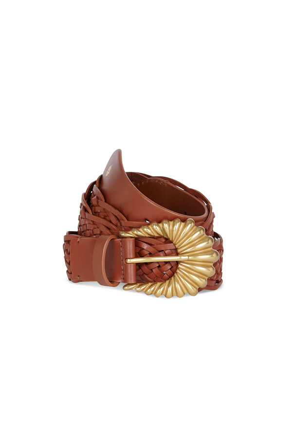 Hoss Intropia Linka. Cintur&oacute;n de hebilla Marron