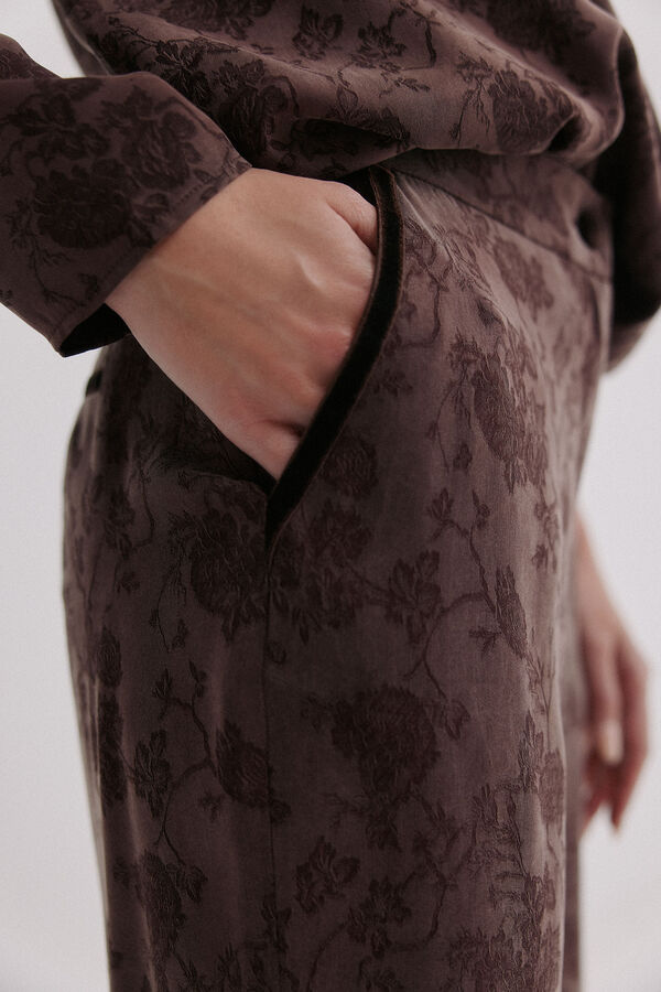 Hoss Intropia Palma. Pantalones jacquard Marron