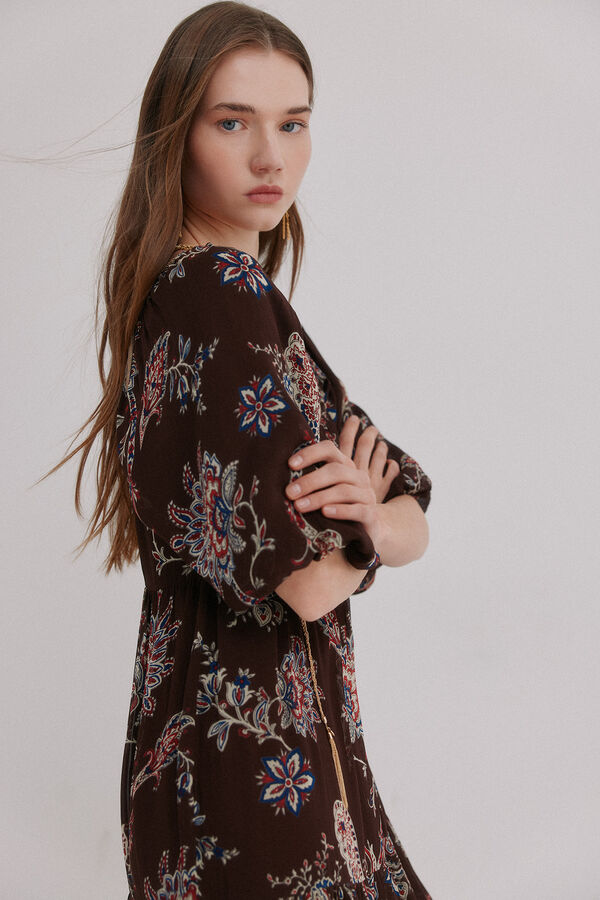 Hoss Intropia Adela. Vestido estampado Estampado Marron