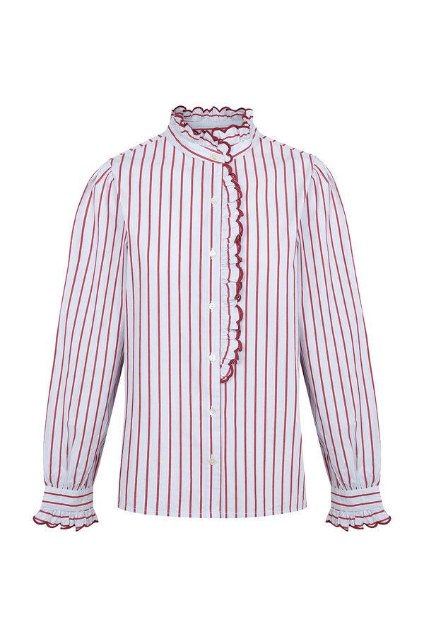 Hoss Intropia Camila. Blusa rom&aacute;ntica Azul