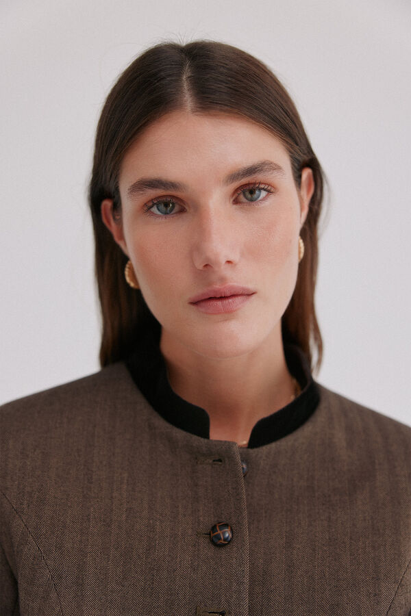 Hoss Intropia Emily. blazer entallada Marron