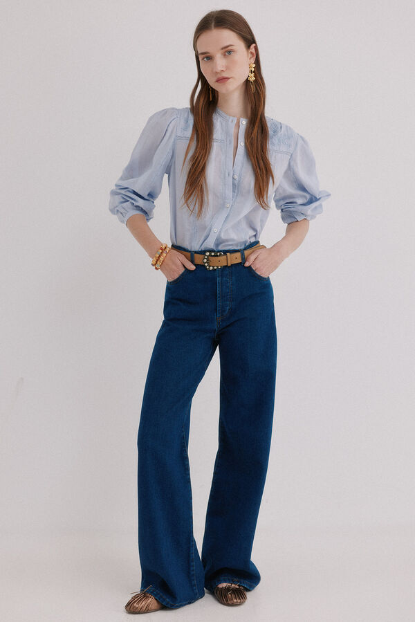 Hoss Intropia Bahiana. Vaqueros wideleg Azul marino