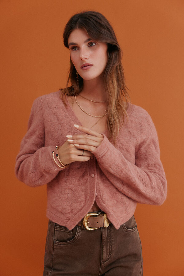 Hoss Intropia Nola. Chaqueta de tricot Rosa