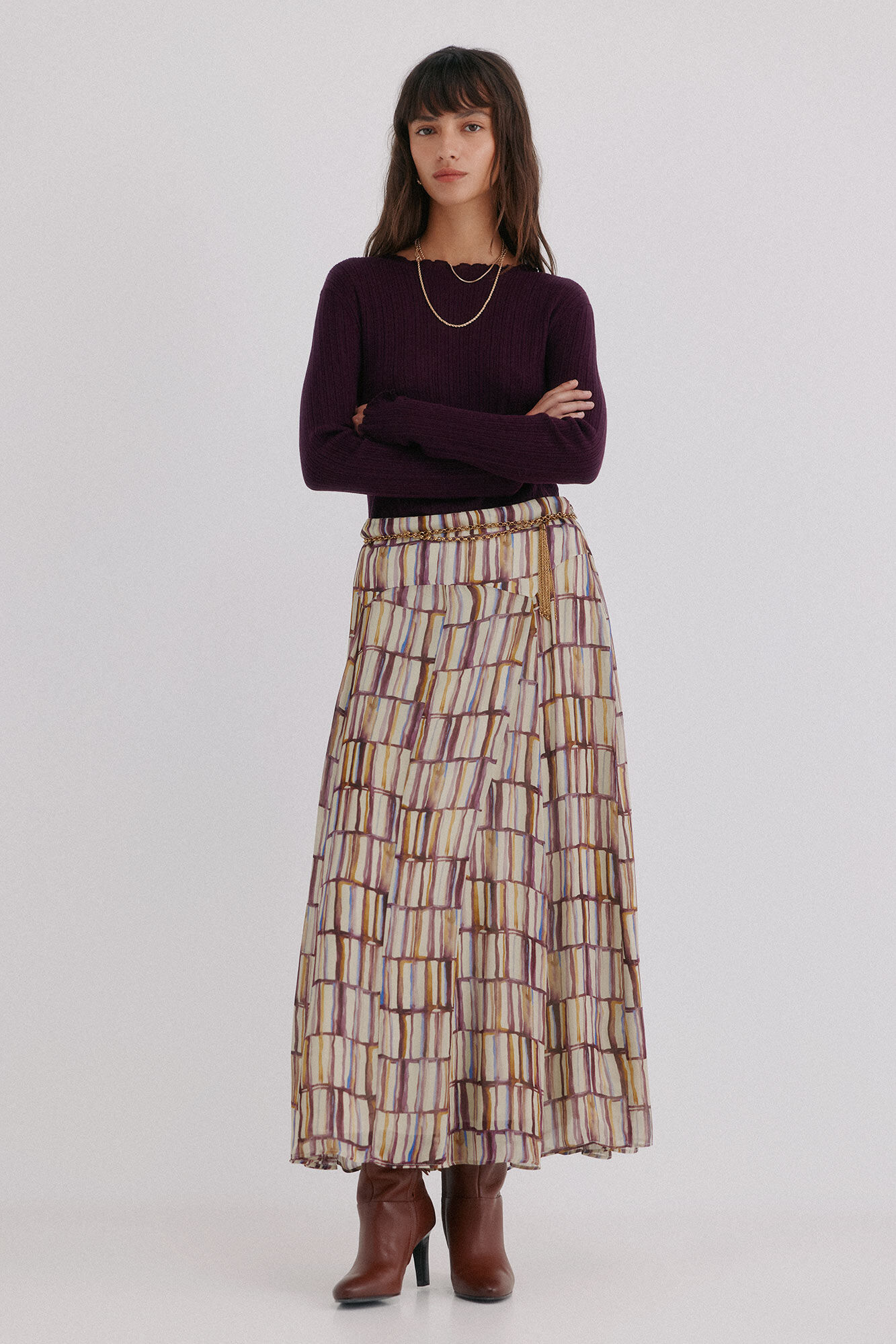 Hoss Intropia Nidia. Top con detalle de ondas