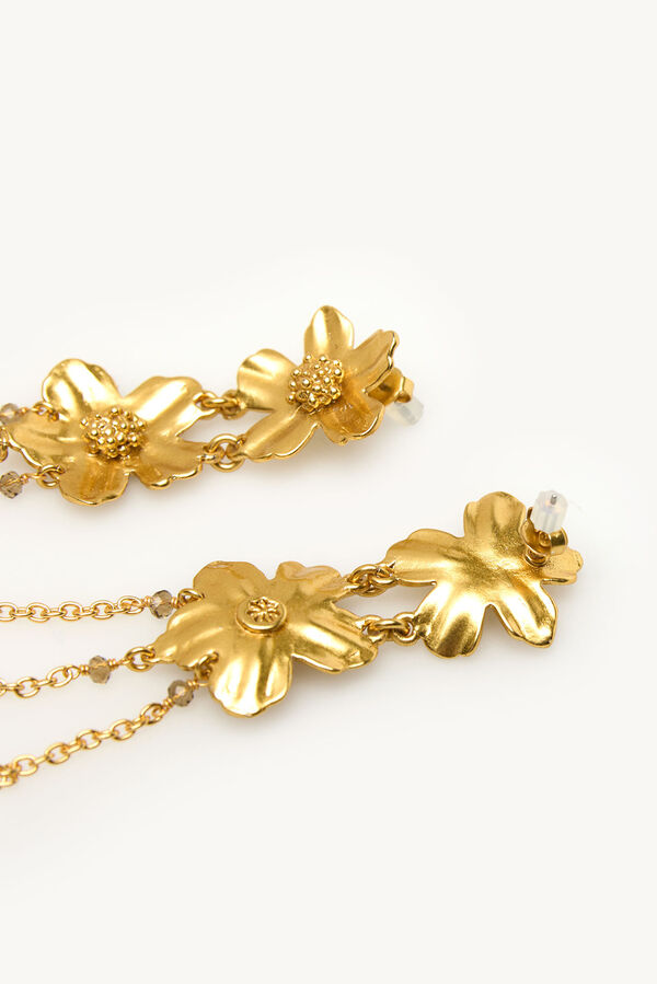 Hoss Intropia Leila. Pendientes Flor Dorado