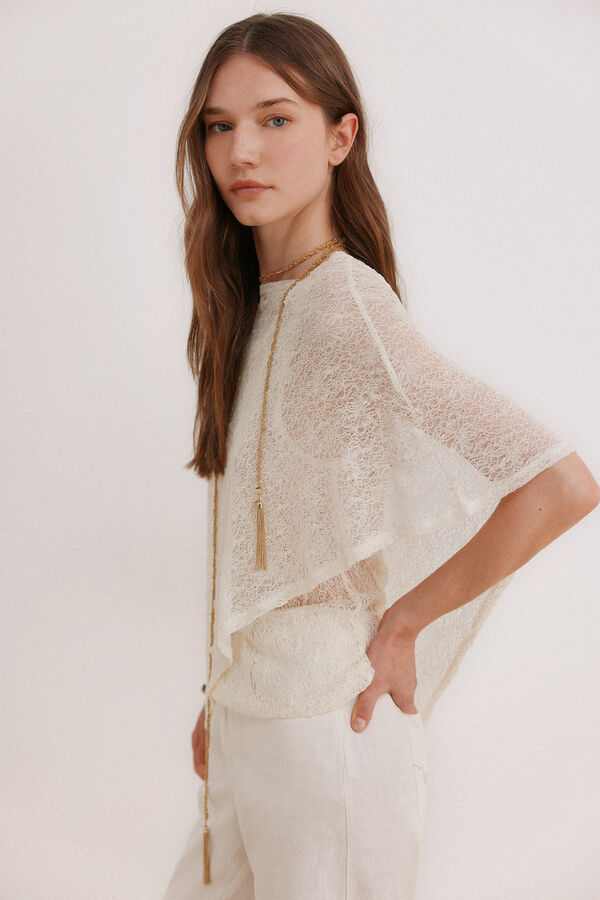 Hoss Intropia Mara. Camiseta dos en uno Marfil