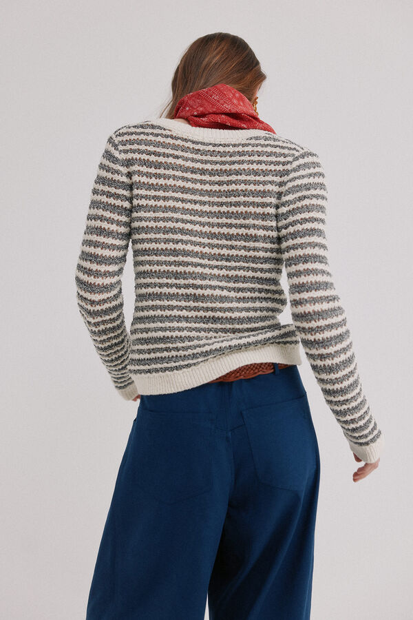 Hoss Intropia Ida. Jersey a rayas Azul marino