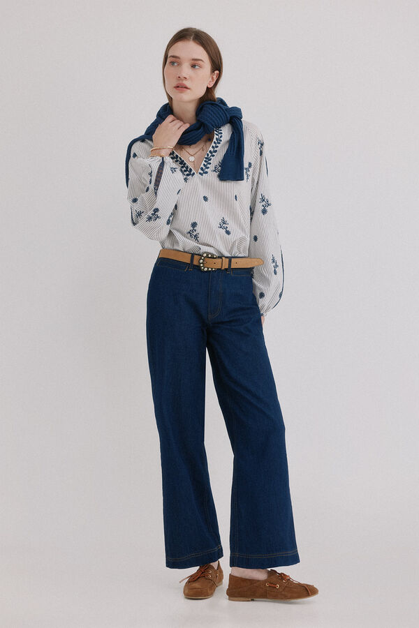 Hoss Intropia Bridget. Vaqueros rectos Azul marino