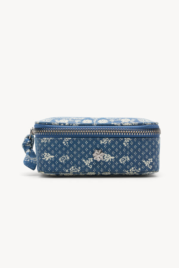 Hoss Intropia Lola. Joyero estampado Azul