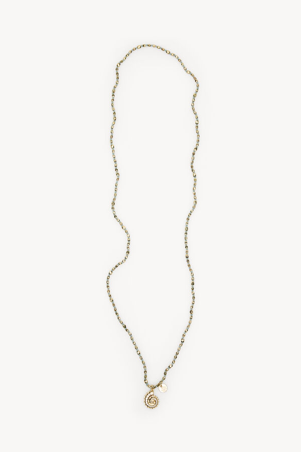 Hoss Intropia Leticia. Collar beads mediterr&aacute;neo. Gris