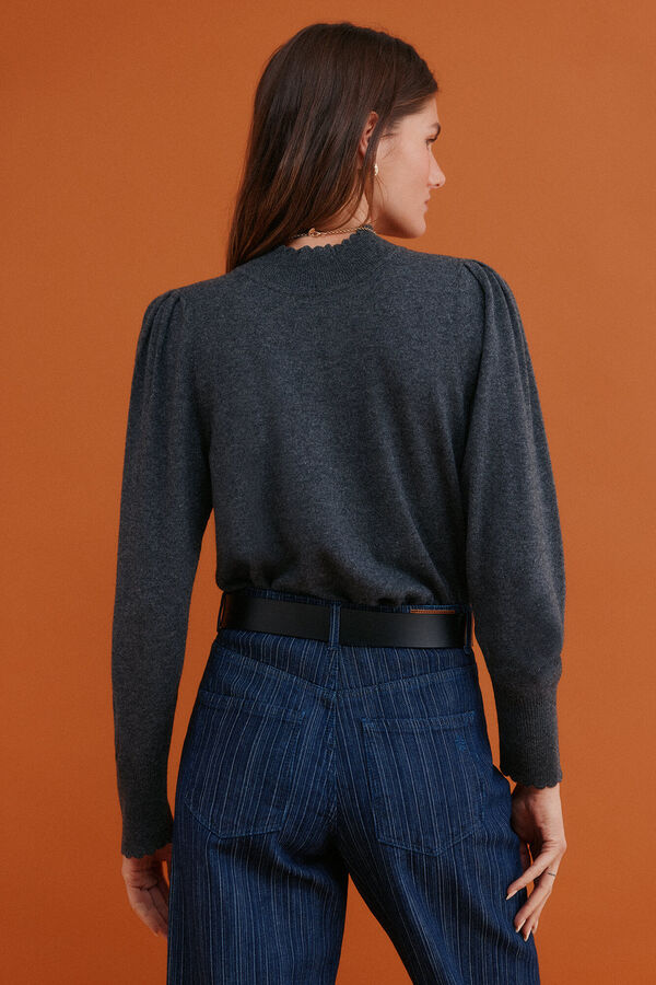 Hoss Intropia Ingrid. Jersey manga larga Gris