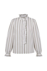 Hoss Intropia Cinzia.Camisa rayas Marfil